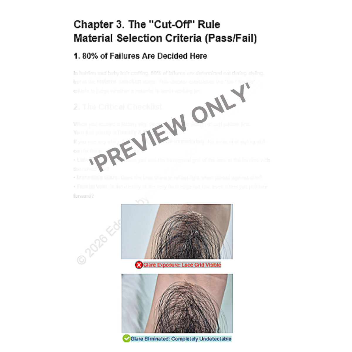 The Invisible Knot Protocol™: BASIC EDITION for Zero-Failure Hairlines