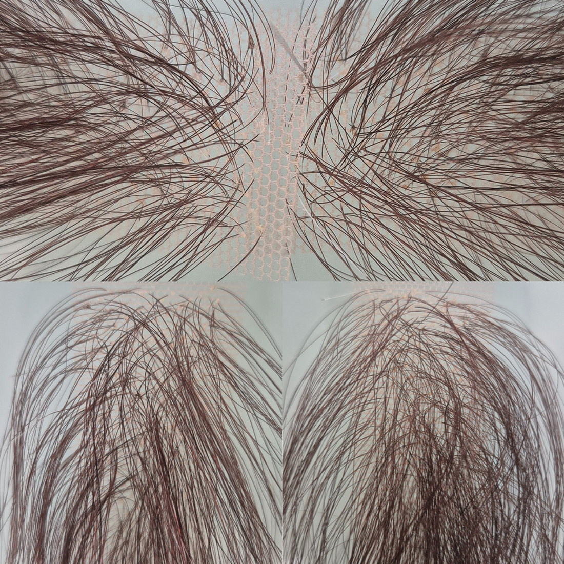 Close-up of undetectable invisible knot hairline technique by EdgeBabyHair
