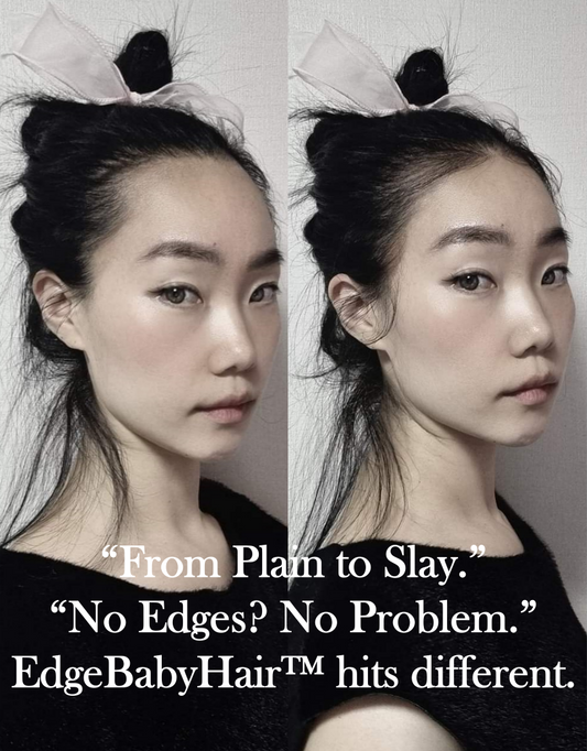 EdgeBabyHair™ - Natural Hairline Patch, Baby Hair Extensions for a Fuller Forehead (Hairline & Edges)