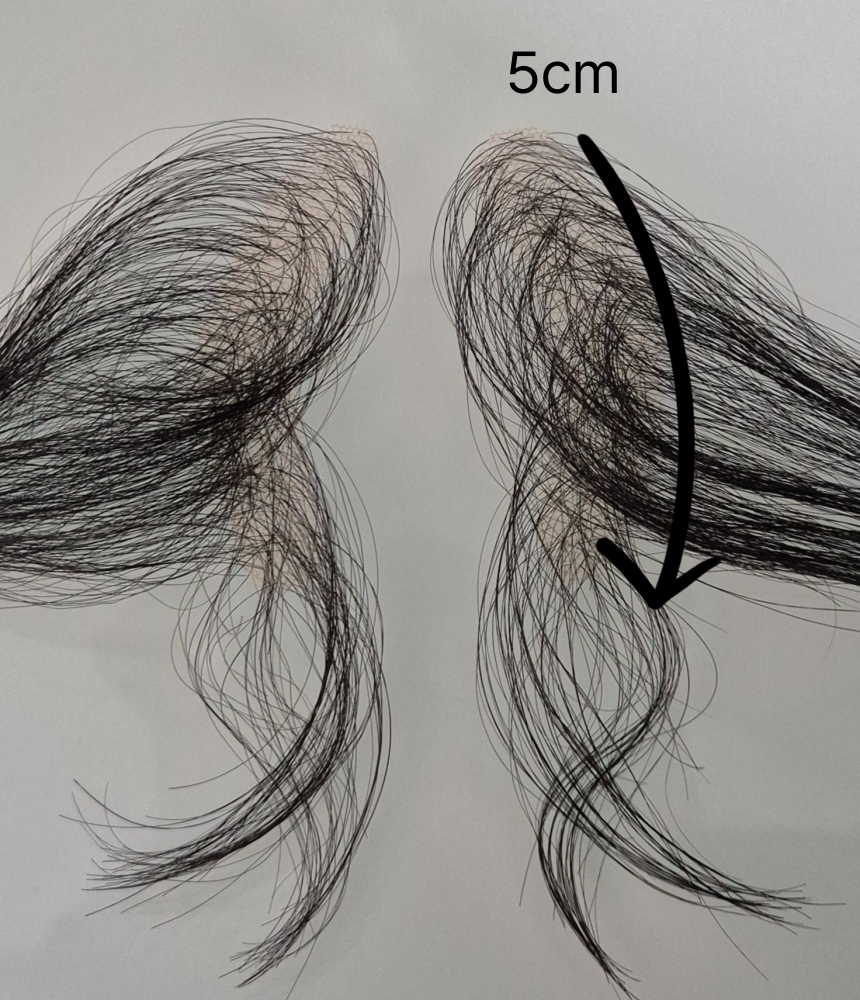 Seamless Invisible Knot Sideburn Patch – Professional Natural Hairline Edge